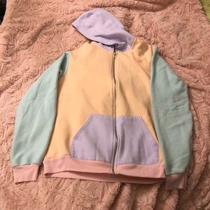 American Apparel Pastel Zip-Up Hoodie